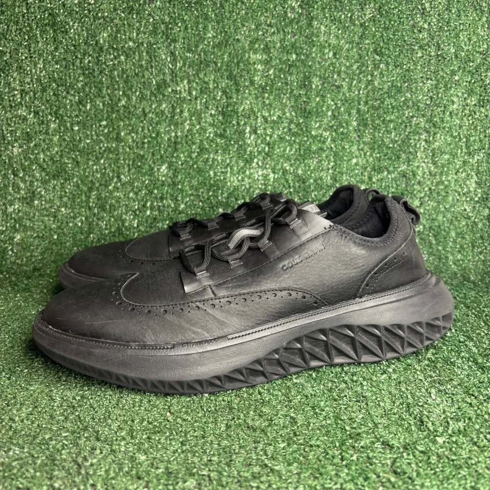 Cole Haan‎ Zerogrand WFA Wingtip Leather Oxford Dress Sneaker Black Mens Sz 11.5